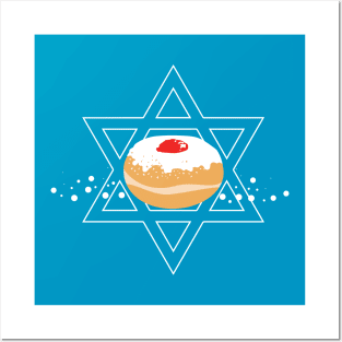 Hanukkah Jelly Donut WPH MEDIA Posters and Art